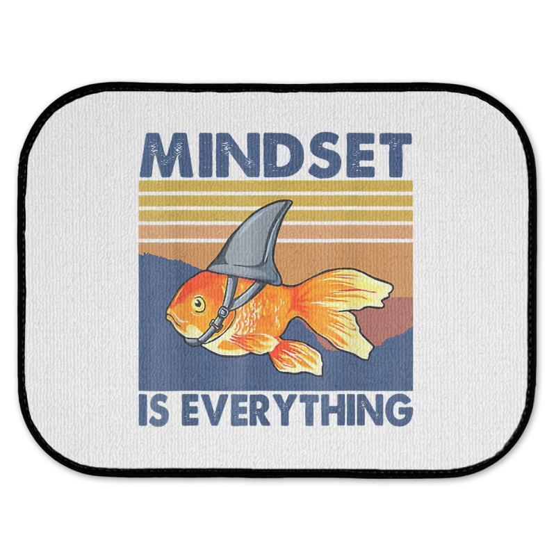 Everything Is Mindset Shark Fin Goldfish Vintage T Rear Car Mat | Artistshot