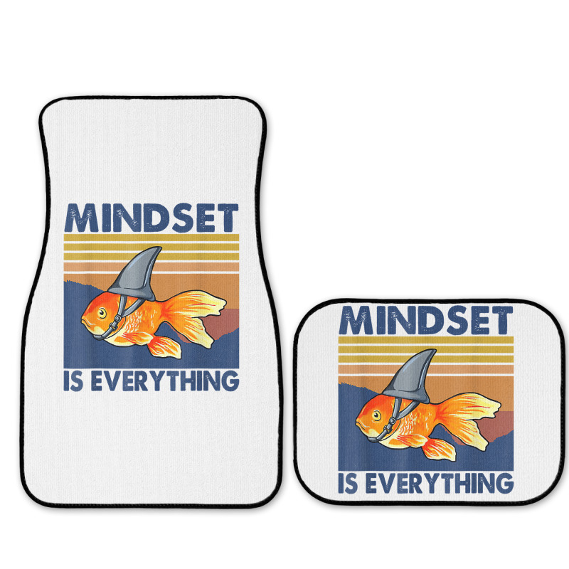 Everything Is Mindset Shark Fin Goldfish Vintage T Full Set Car Mats | Artistshot