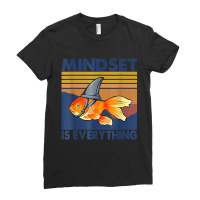 Everything Is Mindset Shark Fin Goldfish Vintage T Ladies Fitted T-shirt | Artistshot