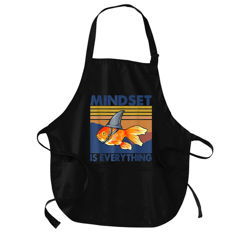 Everything Is Mindset Shark Fin Goldfish Vintage T Medium-length Apron | Artistshot