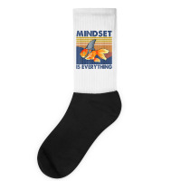 Everything Is Mindset Shark Fin Goldfish Vintage T Socks | Artistshot