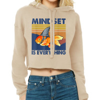 Everything Is Mindset Shark Fin Goldfish Vintage T Cropped Hoodie | Artistshot