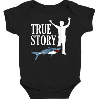 True Shark Story Fun Leg Amputee Prosthetic Surger Baby Bodysuit | Artistshot