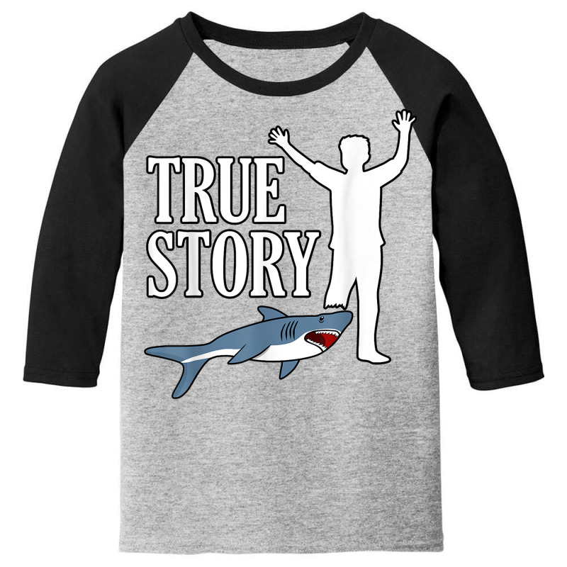 True Shark Story Fun Leg Amputee Prosthetic Surger Youth 3/4 Sleeve by yucalsye | Artistshot