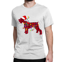 Miniature Schnauzer Dog Lights Christmas Matching Classic T-shirt | Artistshot