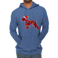 Miniature Schnauzer Dog Lights Christmas Matching Lightweight Hoodie | Artistshot