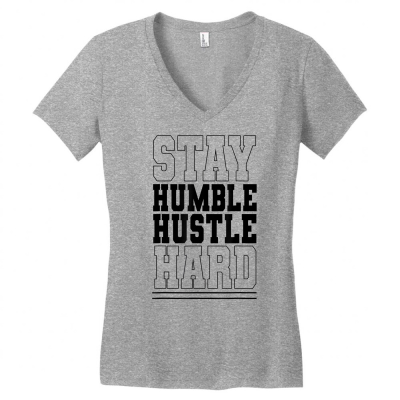 Keep Calm And Hustle Hard Money Capitalism Cash Sa Women's V-Neck T-Shirt by fieyzacik | Artistshot