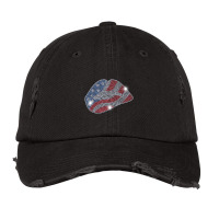 July 4th Usa Lips Flag Bling Rhinestone Men Woman Vintage Cap | Artistshot