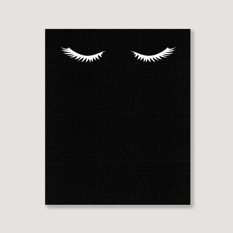 Eyelash Extension Lashes Cosmetologist T Shirt Portrait Canvas Print by imelde | Artistshot