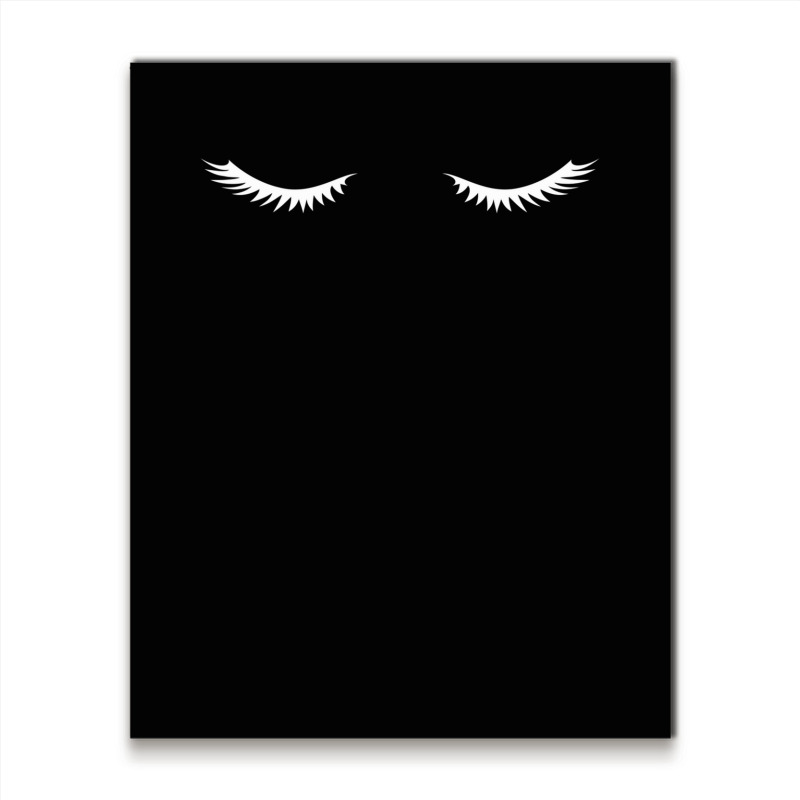 Eyelash Extension Lashes Cosmetologist T Shirt Metal Print Vertical by imelde | Artistshot