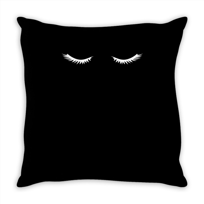 Eyelash Extension Lashes Cosmetologist T Shirt Throw Pillow by imelde | Artistshot