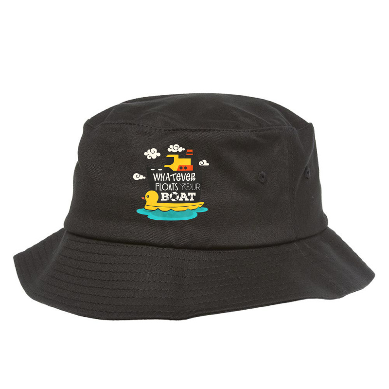 Funny Cruise Ship Vacation Shirt Whatever Floats Y Bucket Hat | Artistshot