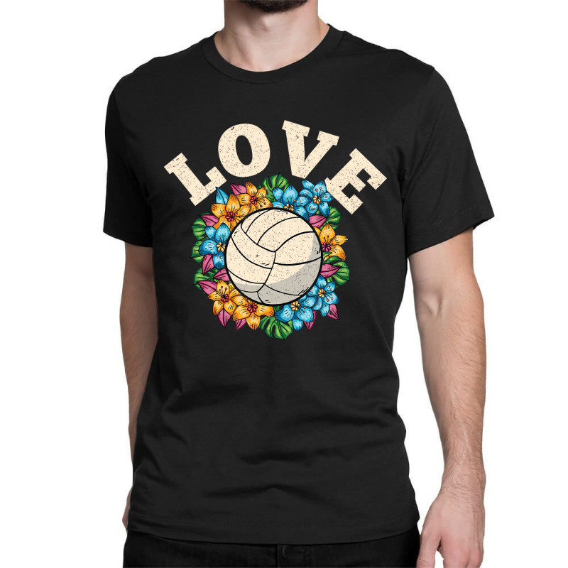 Colorful Volleyball Best Cute Fun Volleyball Love Classic T-shirt by chomibe | Artistshot