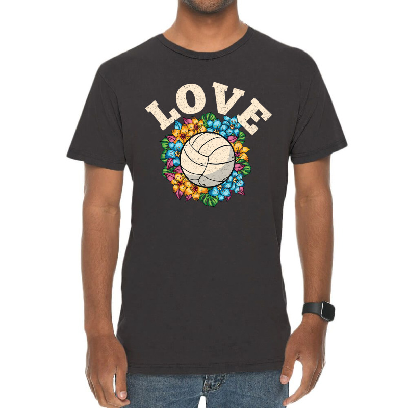 Colorful Volleyball Best Cute Fun Volleyball Love Vintage T-Shirt by chomibe | Artistshot