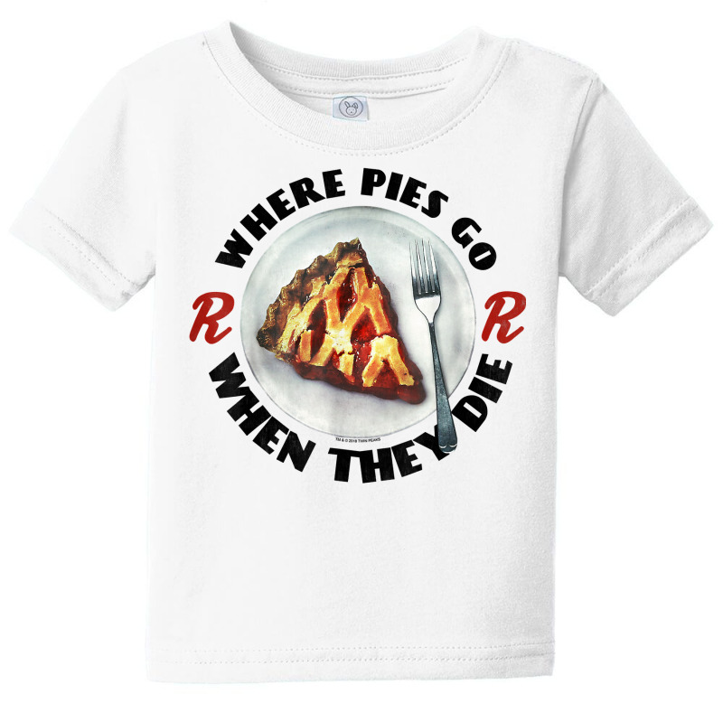 Twin Peaks Where Pies Go Die On A Plate Graphic T Baby Tee | Artistshot