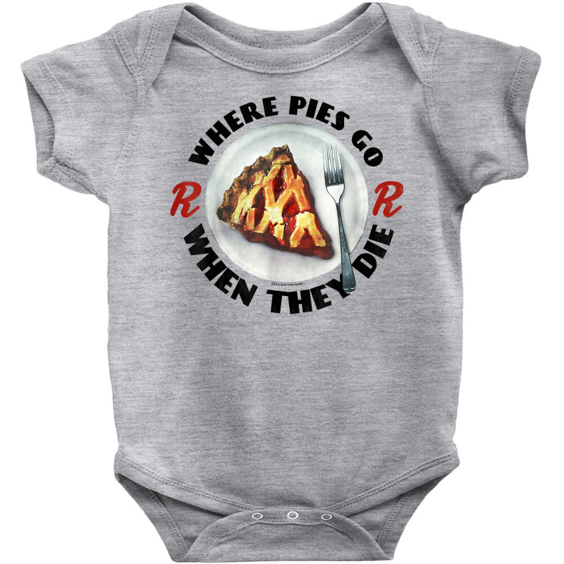 Twin Peaks Where Pies Go Die On A Plate Graphic T Baby Bodysuit | Artistshot