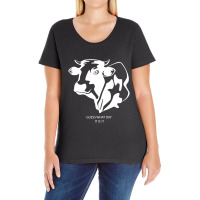 Funny Cow Guess What Day Dark Shirt Ladies Curvy T-shirt | Artistshot