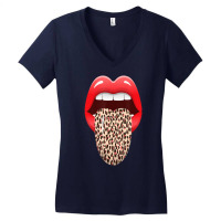 Eyelashes Lips And Tongue Women Kiss Clothes Lip B Women's V-neck T-shirt | Artistshot