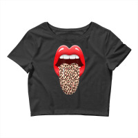 Eyelashes Lips And Tongue Women Kiss Clothes Lip B Crop Top | Artistshot