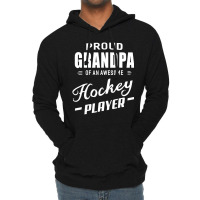 Proud Grandpa Of An Awesome Hockey Player T Shirt Lightweight Hoodie | Artistshot