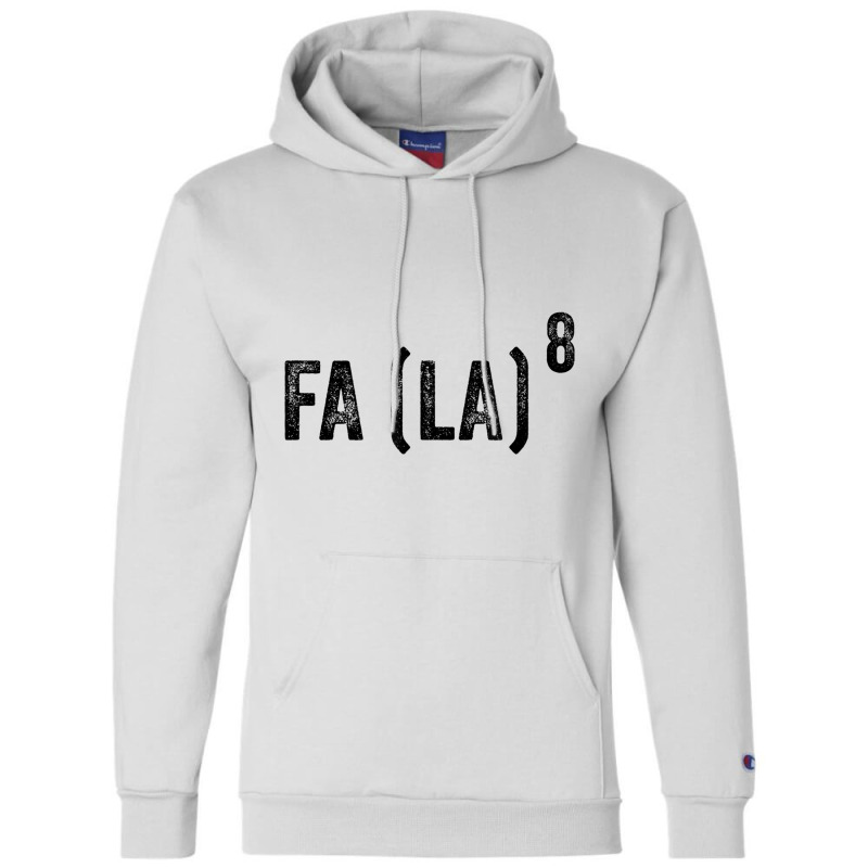 Fa (la)8 Funny Math Christmas T Shirt Fa La La La Champion Hoodie | Artistshot