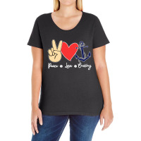 Cool Design Peace Love Cruising New Ladies Curvy T-shirt | Artistshot