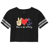 Cool Design Peace Love Cruising New Scorecard Crop Tee | Artistshot