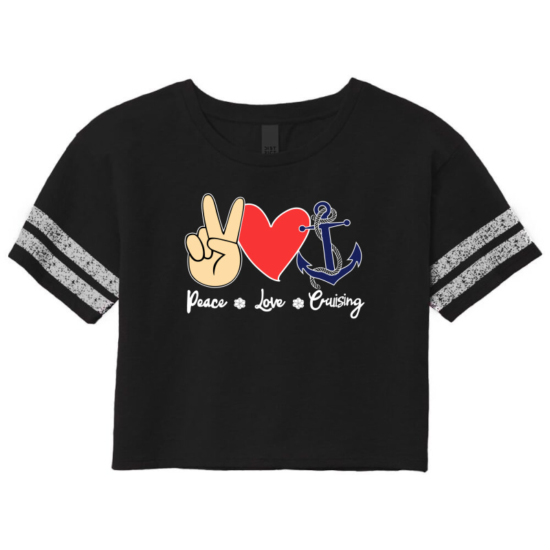 Cool Design Peace Love Cruising New Scorecard Crop Tee | Artistshot