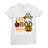 Fab Boo Lous Teacher Funny Halloween Costume Women Ladies Fitted T-shirt | Artistshot