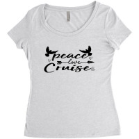 Peace Love Cruise Women's Triblend Scoop T-shirt | Artistshot