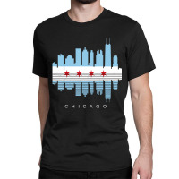 Vintage Chicago Illinois Flag Skyline For Men Or W Classic T-shirt | Artistshot