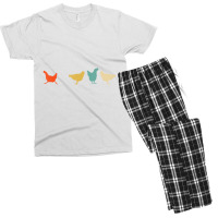 Vintage Chickens Funny Cute Chicken Pet Owner Gift Men's T-shirt Pajama Set | Artistshot