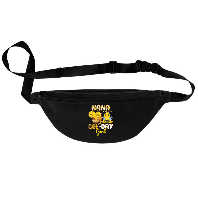 Nana Of The Bee Day Girl Funny Bee Birthday Party Fanny Pack | Artistshot