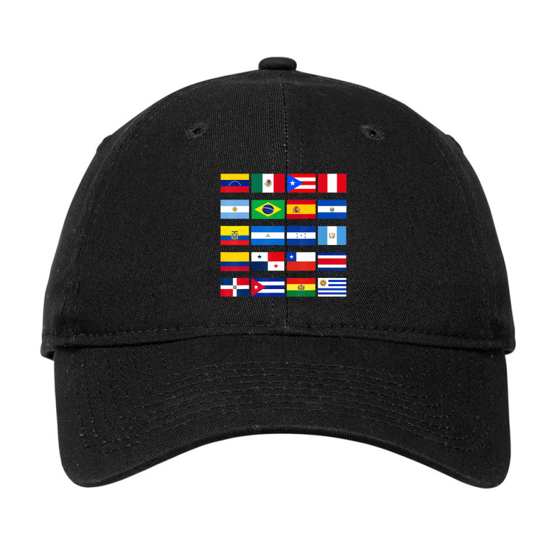 All Latin American Flags Latino Hispanic Heritage Adjustable Cap by ravand | Artistshot