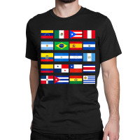 All Latin American Flags Latino Hispanic Heritage Classic T-shirt | Artistshot