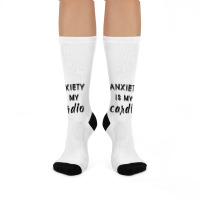 Anxiety Is My Cardio T Shirt Crew Socks | Artistshot