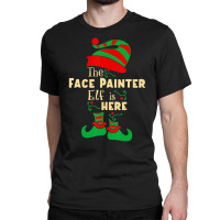 Face Painter Elf Christmas Matching Family Christm Classic T-shirt | Artistshot