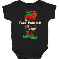 Face Painter Elf Christmas Matching Family Christm Baby Bodysuit | Artistshot