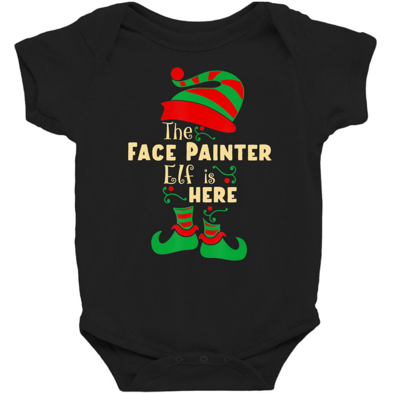 Face Painter Elf Christmas Matching Family Christm Baby Bodysuit by lavinia | Artistshot