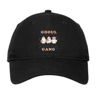 Retro Groovy Ghoul Gang Halloween Ghost Boo Fall A Adjustable Cap | Artistshot