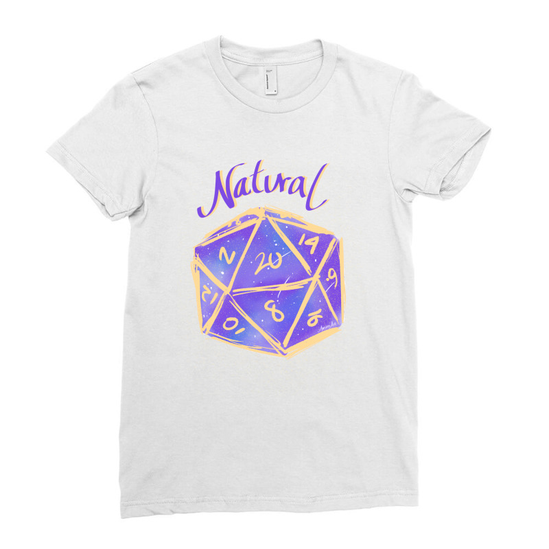 D&d Dice (purple) Ladies Fitted T-shirt | Artistshot