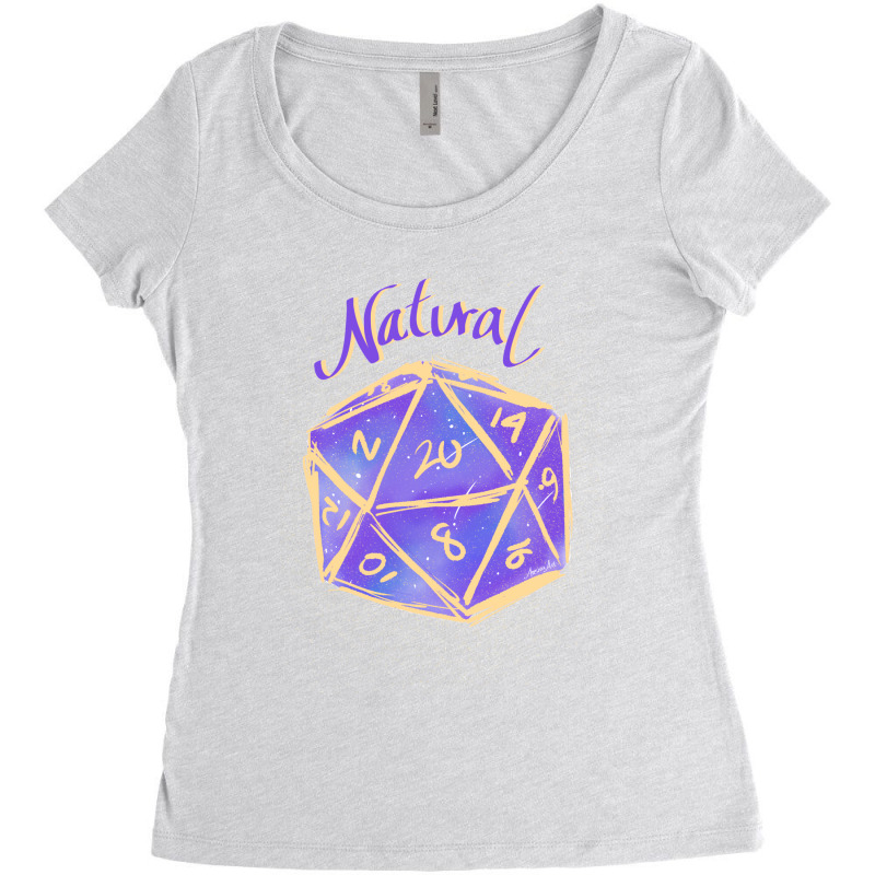 D&d Dice (purple) Women's Triblend Scoop T-shirt | Artistshot