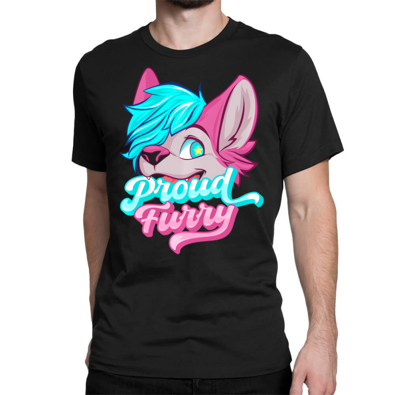 Proud Furry Fandom Furries Tails Ears Furry Person Classic T-shirt | Artistshot