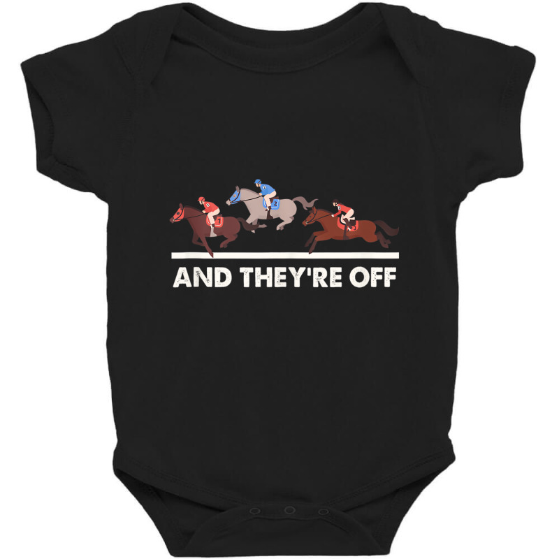 Horse Racing Tees   And They're Off Horse Racing T Baby Bodysuit | Artistshot