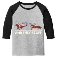 Horse Racing Tees   And They're Off Horse Racing T Youth 3/4 Sleeve | Artistshot