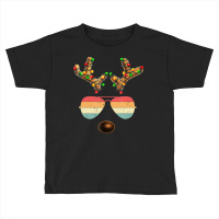 Vintage Face Reindeer Christmas Retro Gift Men Wom Toddler T-shirt | Artistshot