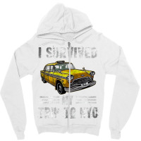 I Survived My Trip To Nyc, Love Nyc New York Costu Zipper Hoodie | Artistshot