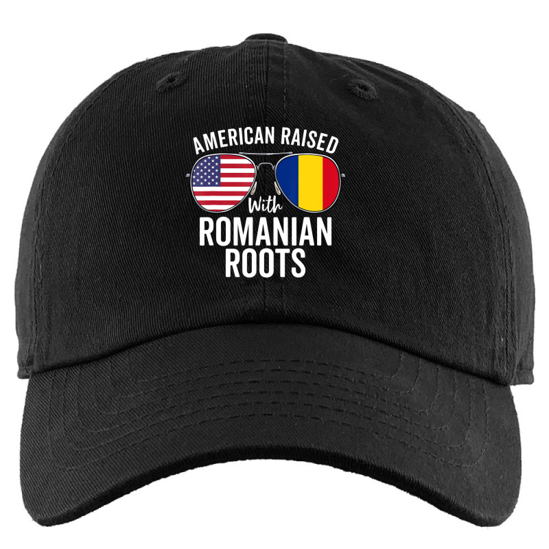 American Raised With Romanian Roots Usa Romania Fl Kids Cap by ravand | Artistshot