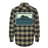 Camp Mountain Beach View Flannel Shirt | Artistshot