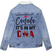 Canada It's In My Dna For Light Unisex Sherpa-lined Denim Jacket | Artistshot